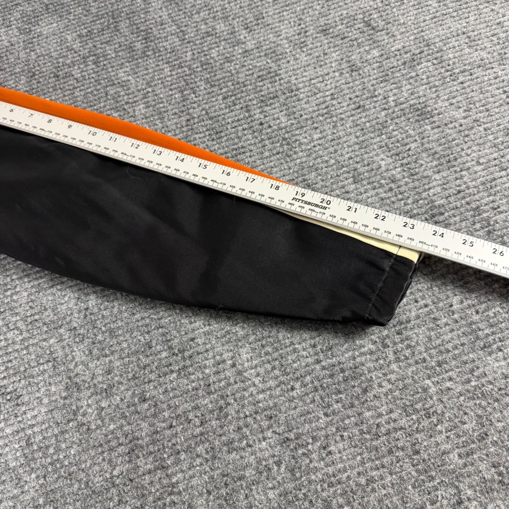 HarleyDavidson Womens Black Orange Racing Stripe Mesh Lined Riding Jacket Medium - Picture 12 of 14